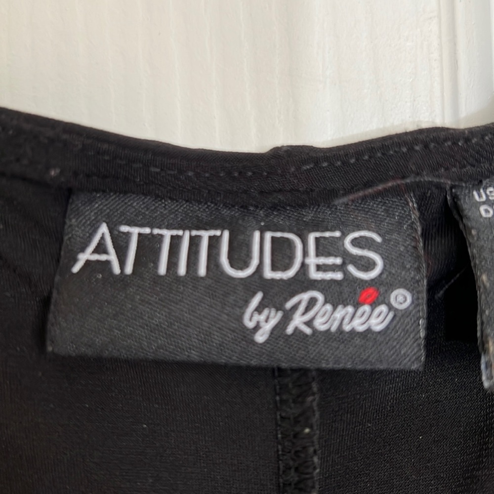 💜ATTITUDES by Renee black maxi dress - Picture 2 of 6